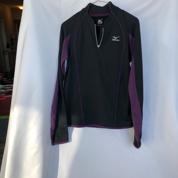 Mizuno purple black half zip thermal athletic wear - Picture 7 of 7